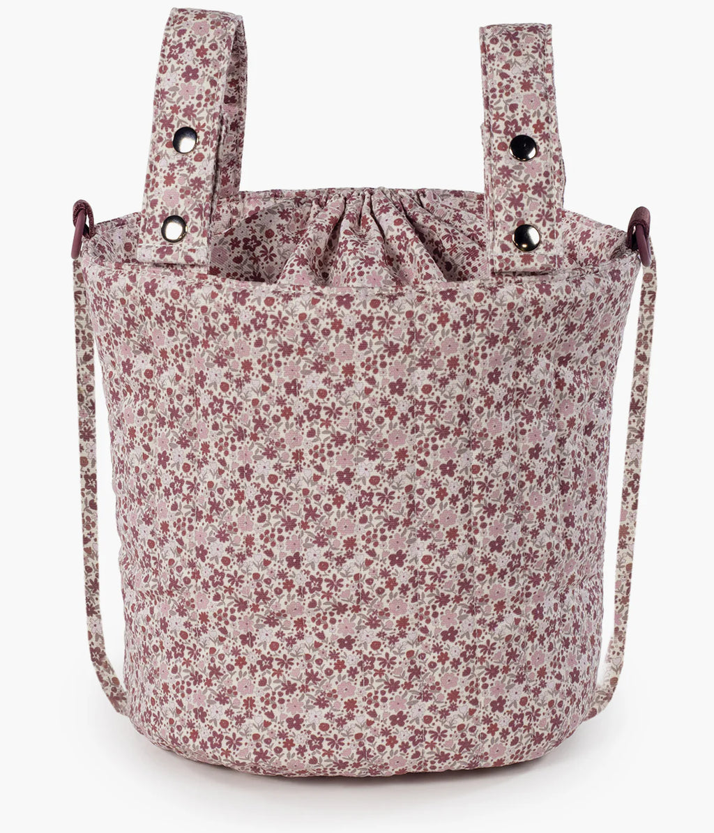 Pasito a Pasito Cherry Flowers Bucket Bag