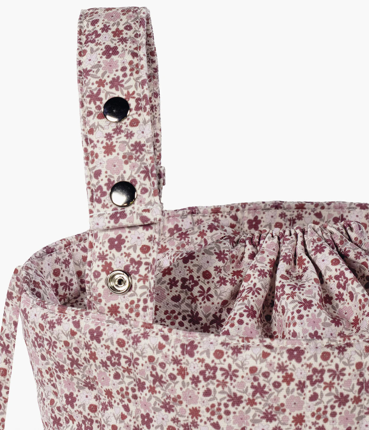 Pasito a Pasito Cherry Flowers Bucket Bag
